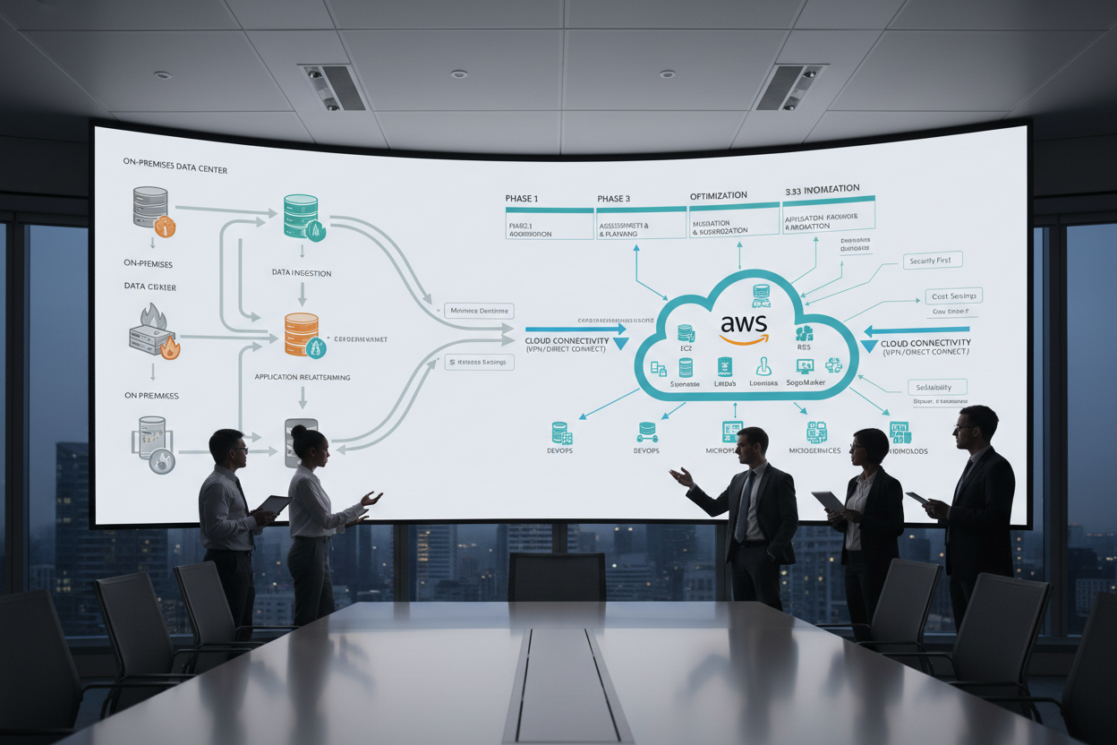 Cloud migration architecture diagram