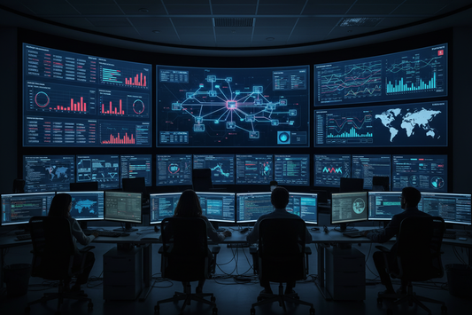 IT Monitoring Dashboard on Screens