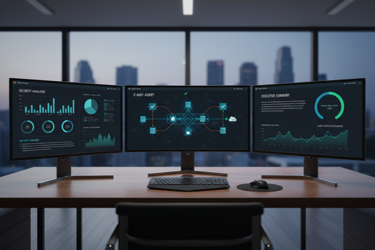 IT audit report with detailed charts and analysis