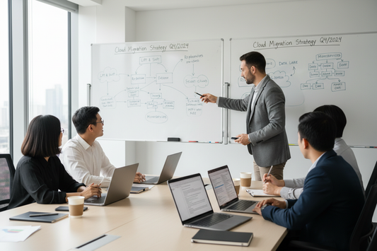 Cloud migration team planning session