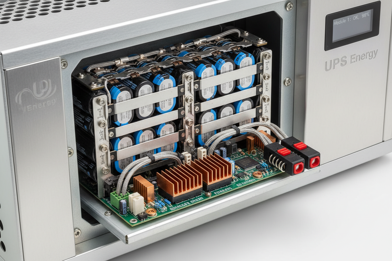 Hot-Swappable Battery Module Close-up