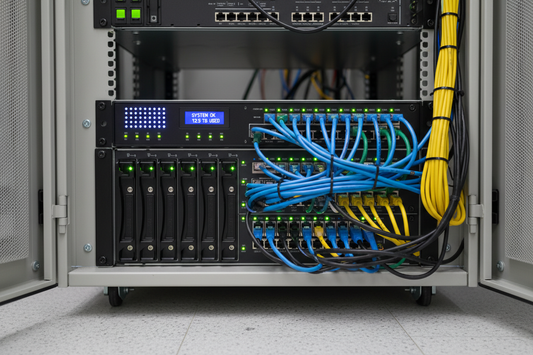 Backup Device with Network Cables